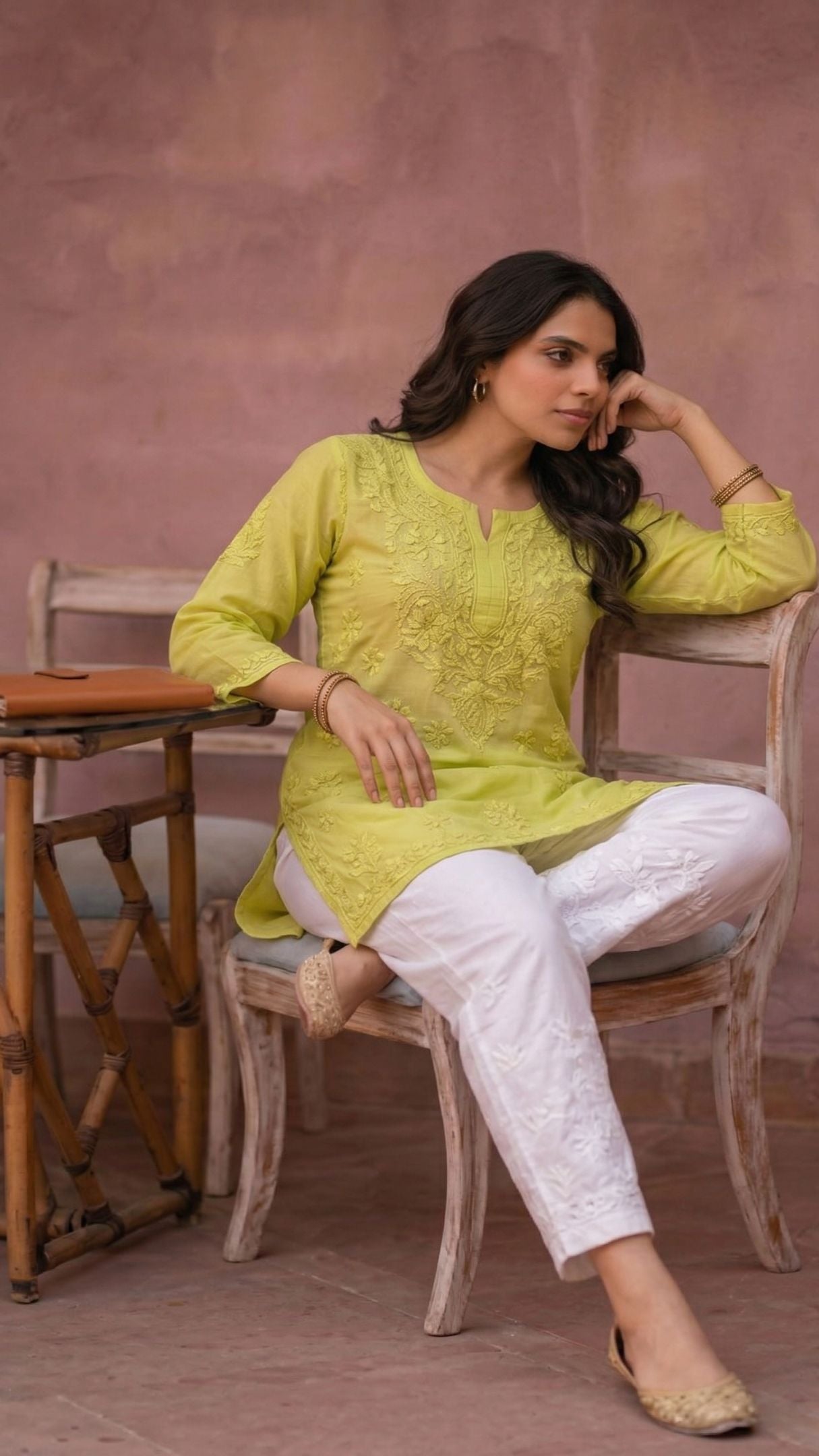 Tehzeeb Chanderi Kurti