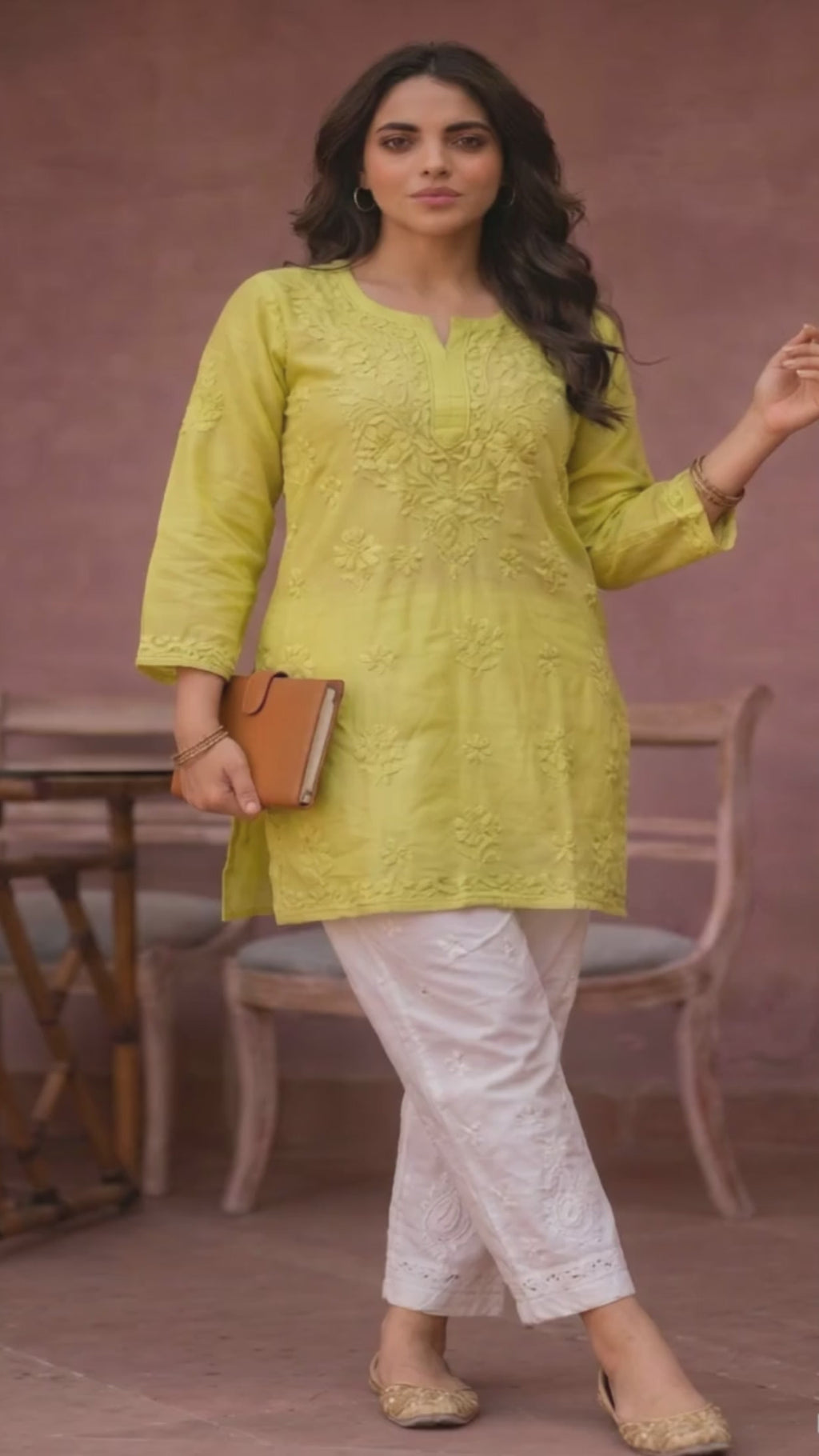 Tehzeeb Chanderi Kurti